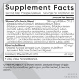 Sports Research Women's Probiotic Blend bottle back view