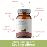 SPRIGS Prenatal Magnesium Complex side view showing ingredients