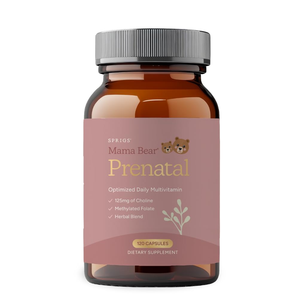 SPRIGS Prenatal Multivitamins front view with packaging