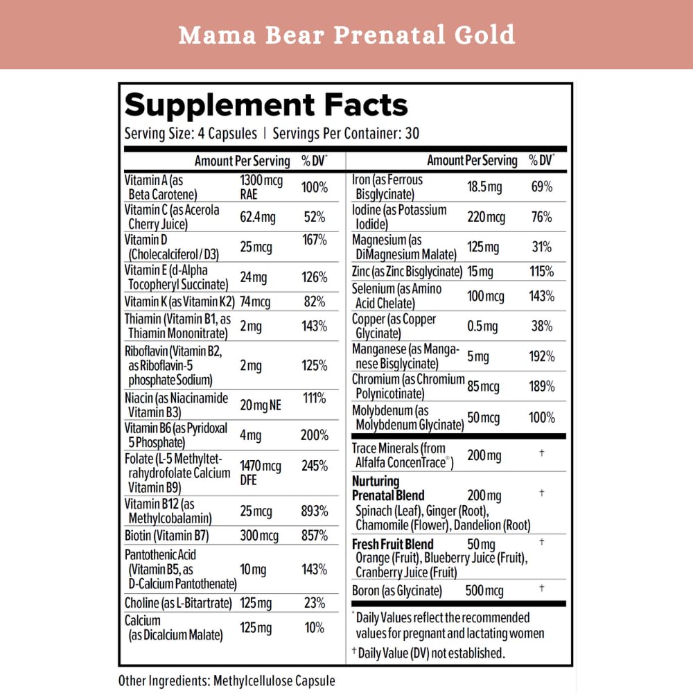 SPRIGS Prenatal Multivitamins with a measuring spoon