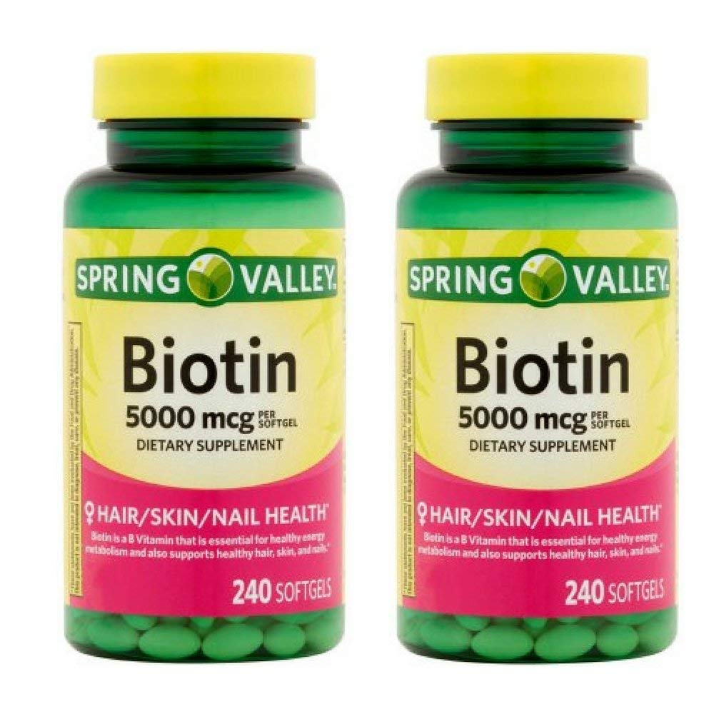 Spring Valley Biotin 181g capsule bottle front view