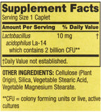 Spring Valley Probiotic Acidophilus capsule bottle side view