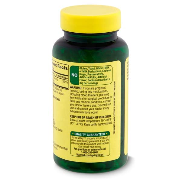 Spring Valley Vitamin A Softgels showing two bottles