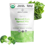 Sprout Living Broccoli & Kale Sprout Powder front view packaging