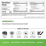 Sprout Living Broccoli & Kale Sprout Powder sprinkled on salad