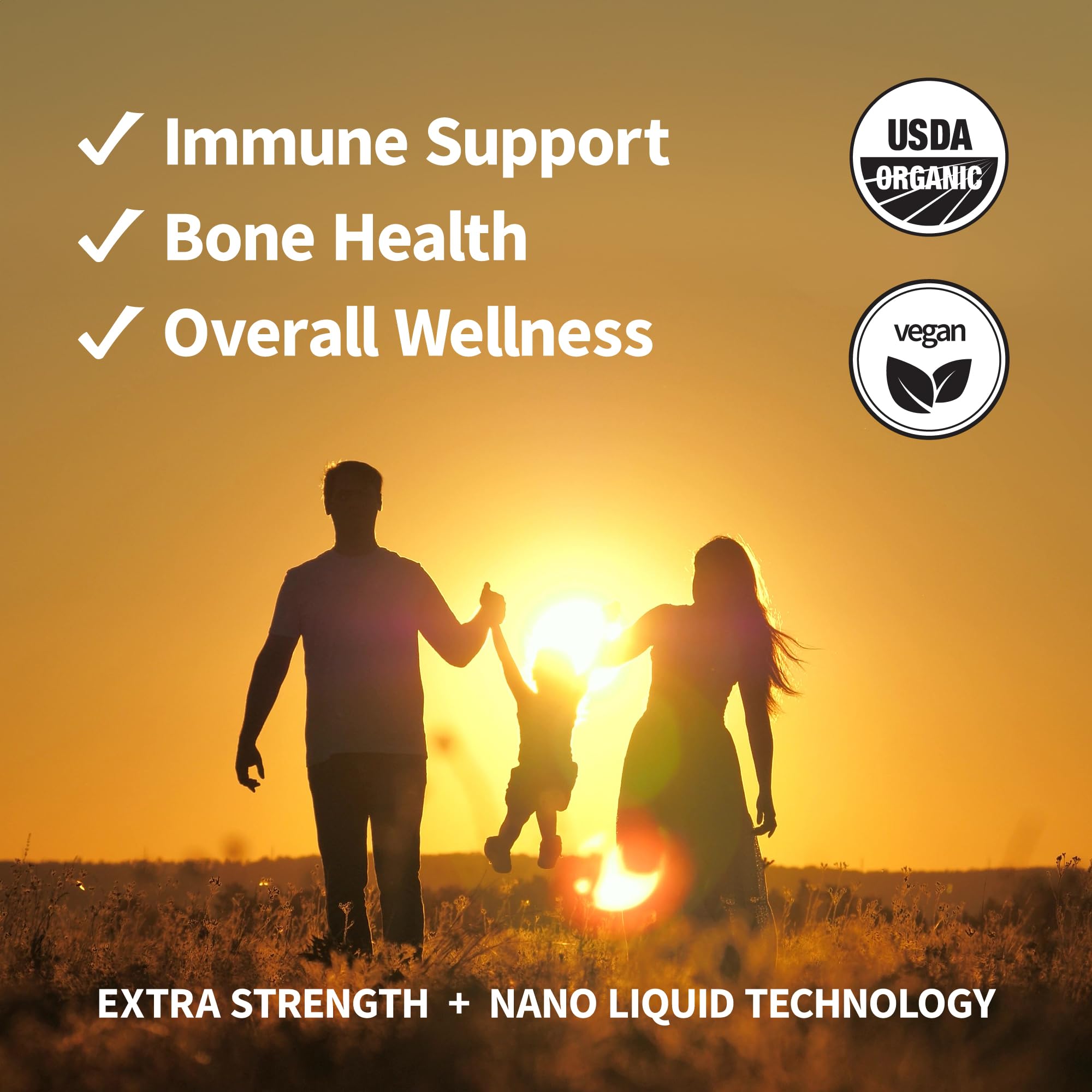 Sprout Living Vitamin D3 & K2 Spray bottle side view