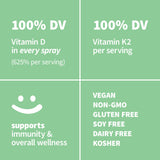 Sprout Living Vitamin D3 & K2 Spray packaging details