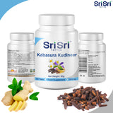 SRI SRI TATTVA Kabasura Kudineer Herbal Tablets on a wooden table