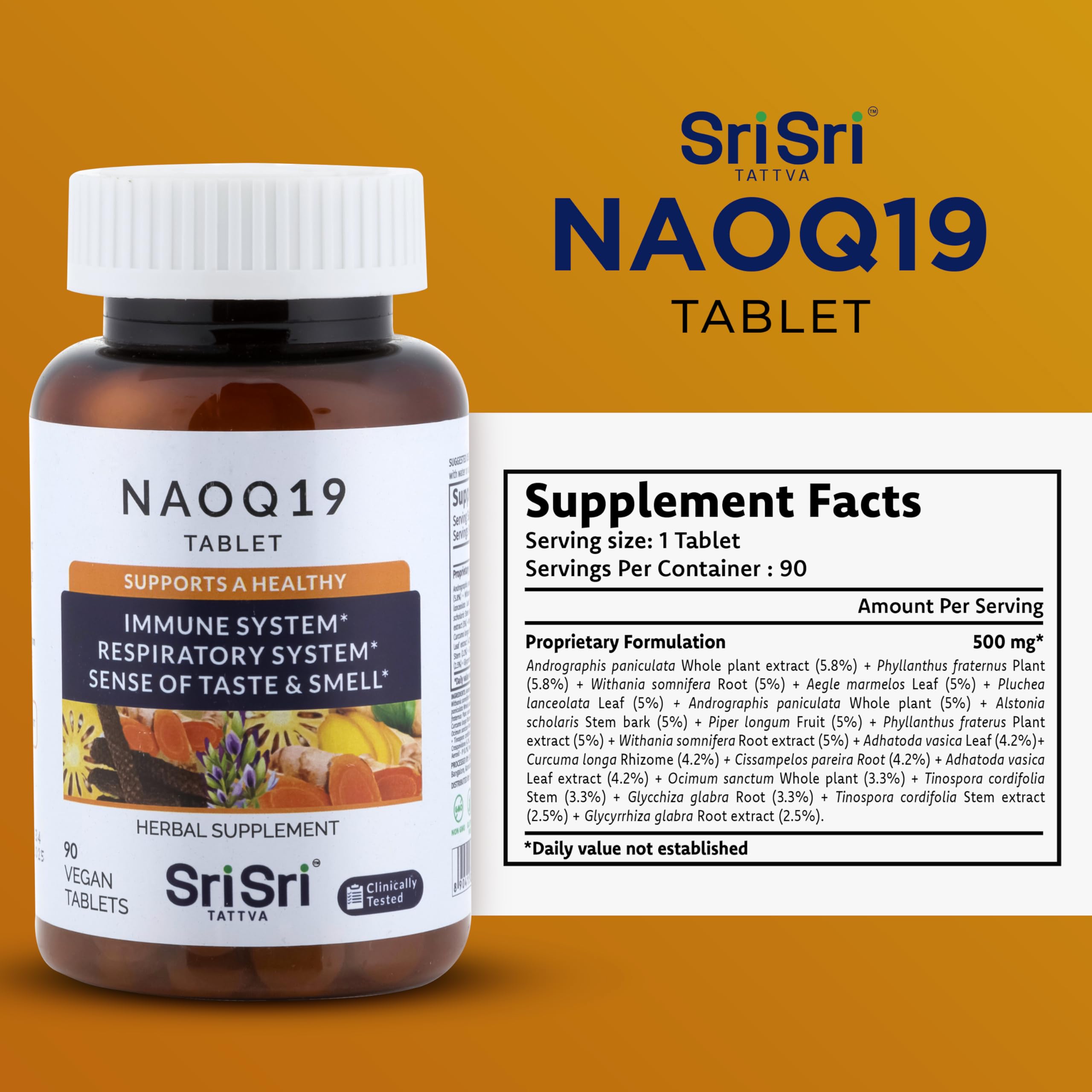 SRI SRI TATTVA NAOQ19 Licorice Root Supplement side view