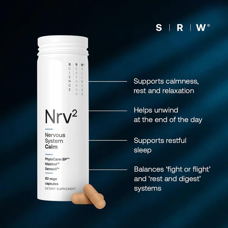 SRW Nrv² Calm capsules in a hand