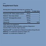 SRW Nrv² Calm supplement side view showing capsule details