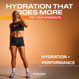 STACKED FITNESS HYDRATION Electrolyte and Creatine Packets back view