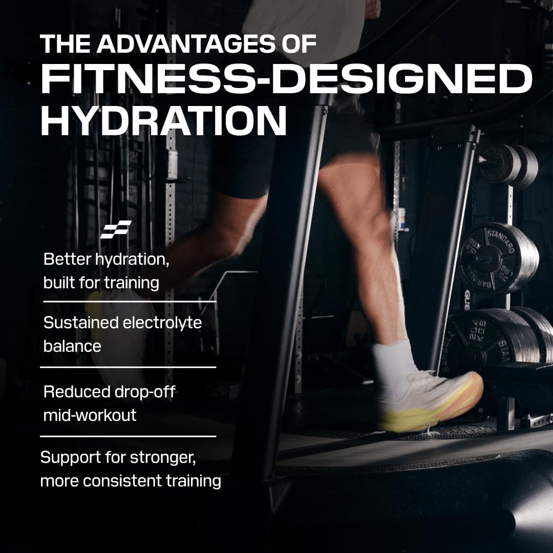 STACKED FITNESS HYDRATION Electrolyte and Creatine Packets with water