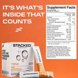 STACKED FITNESS HYDRATION Electrolyte and Creatine Packets with workout gear