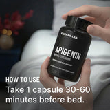 STACKED LAB Sleep Supplement Capsules in lifestyle setting