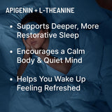 STACKED LAB Sleep Supplement Capsules side view with dosage information