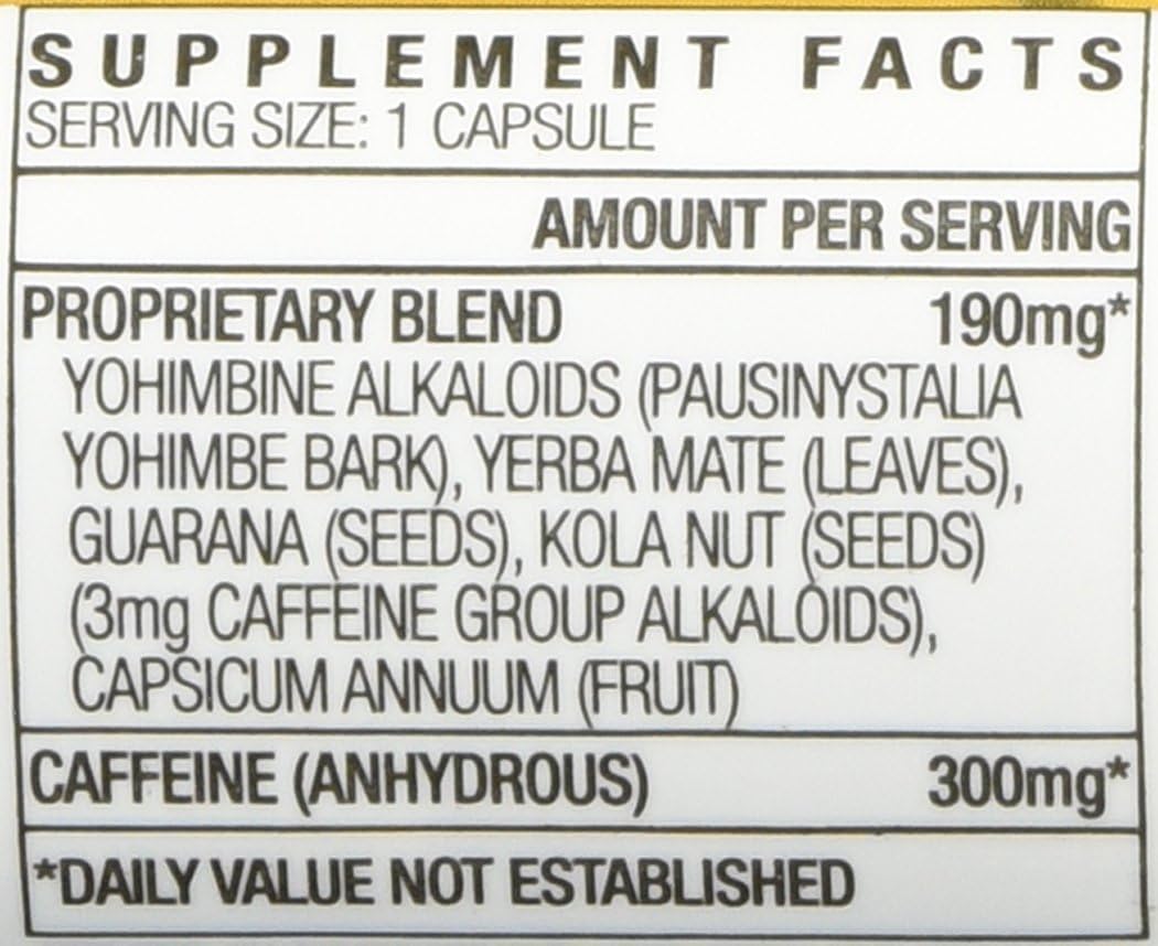 STACKER 2 Yellow Hornet supplement bottle with packaging