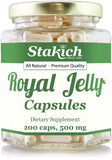 Stakich Royal Jelly 500mg Capsules bottle front view