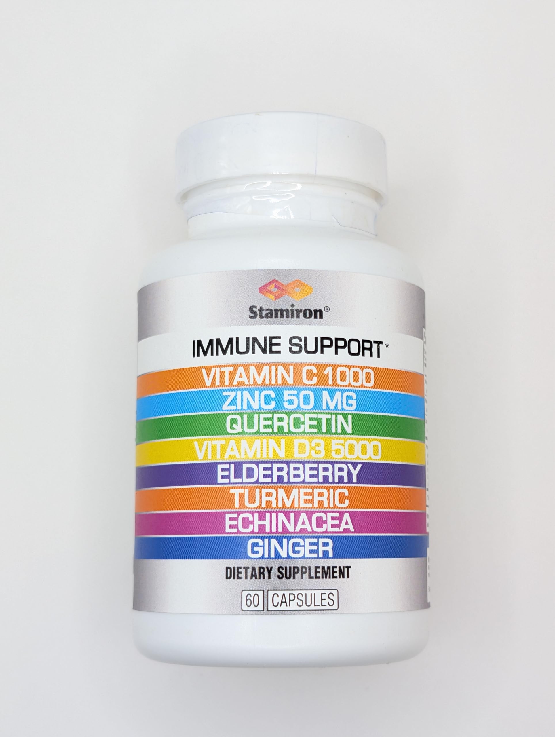 Stamiron All-In-One daily wellness Support Supplement side view