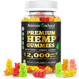 STANCES ORCHARD Hemp Gummies front view with packaging