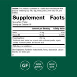 Standard Process B6-Niacinamide Supplement side view showing tablet size