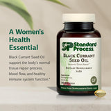 Standard Process Black Currant Oil 320mg softgel side view