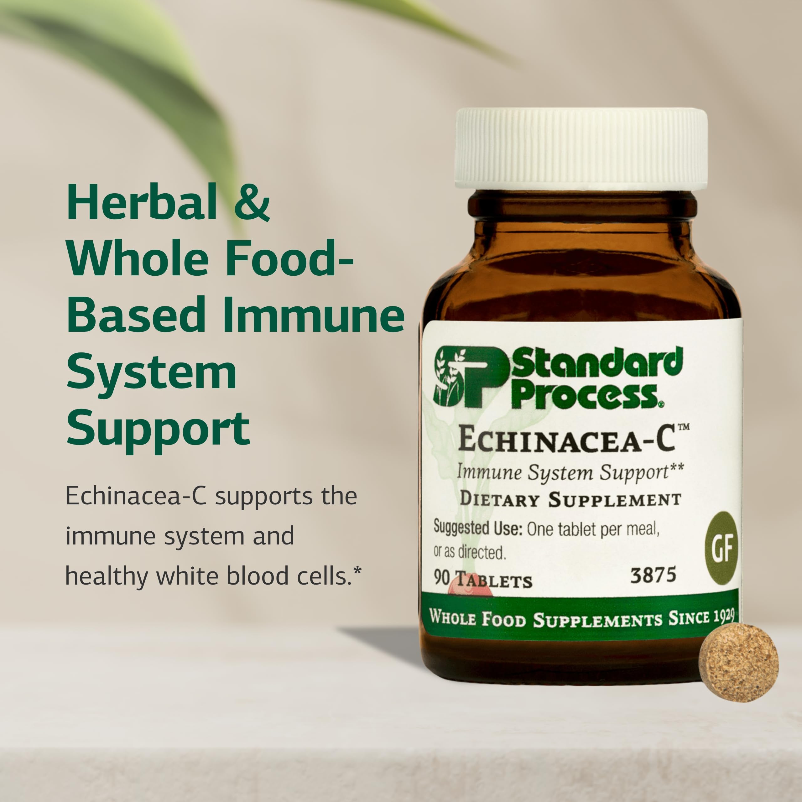 Standard Process Echinacea-C supplement side view packaging