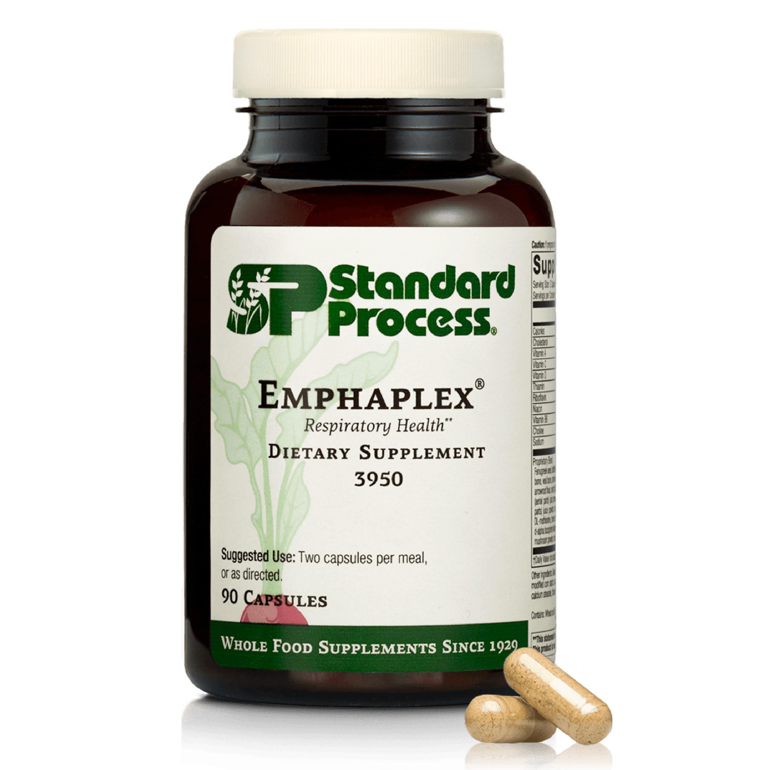 Standard Process Emphaplex 90 capsules front view