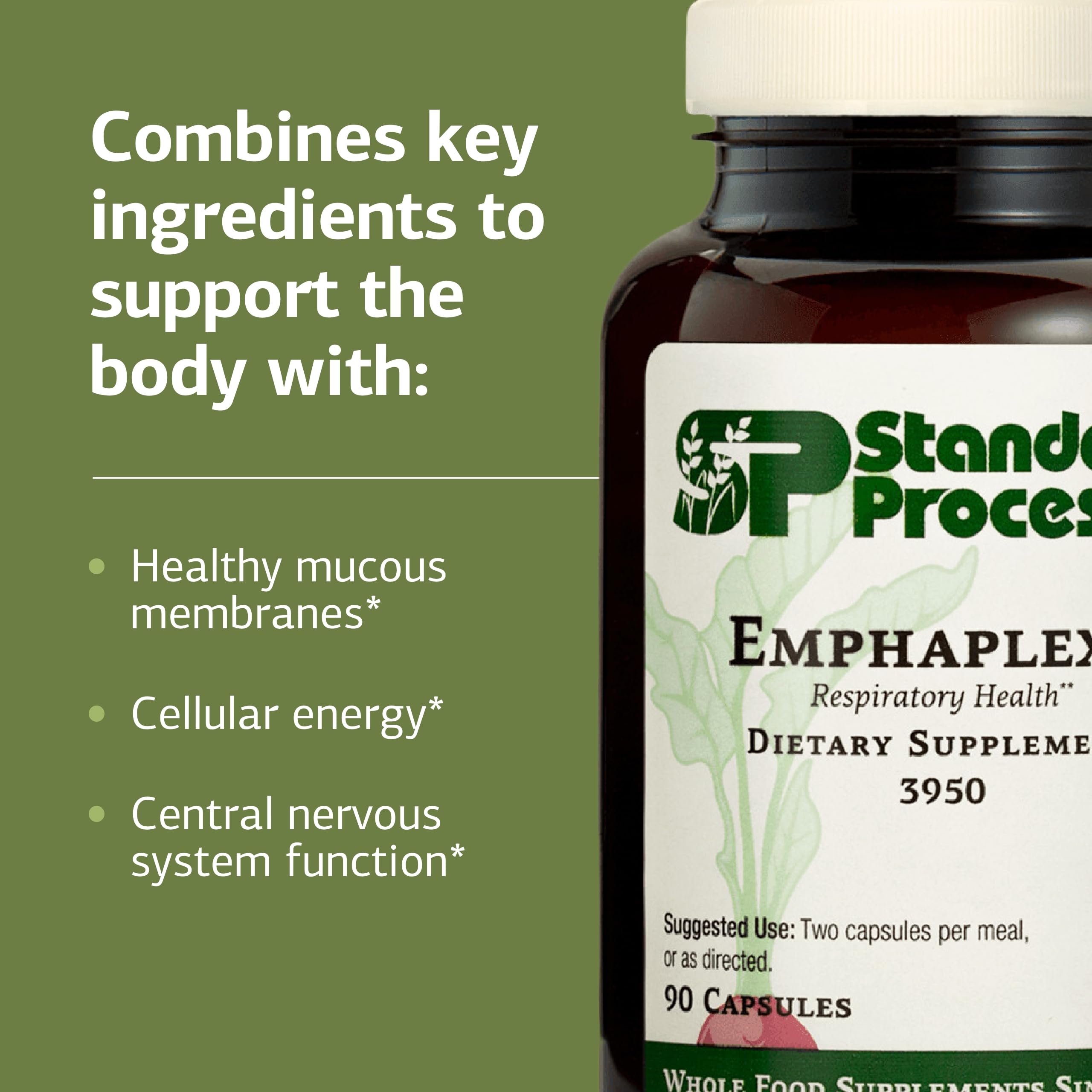 Standard Process Emphaplex capsules close-up