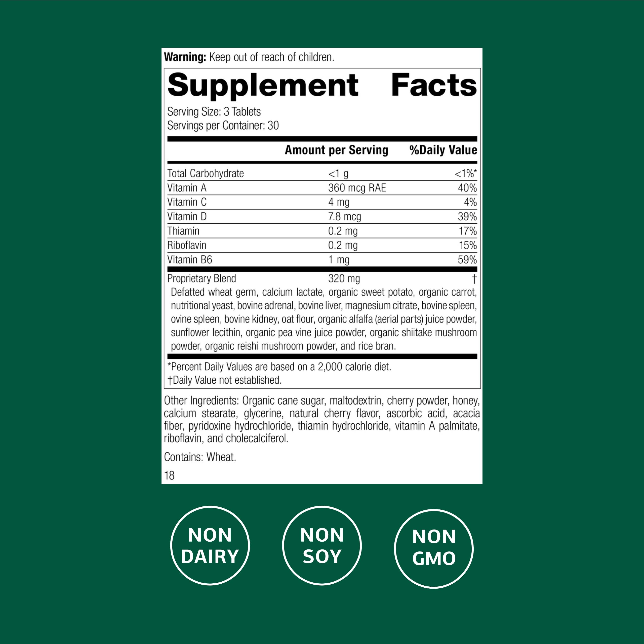 Standard Process Inc. Catalyn Chewable Multivitamin packaging