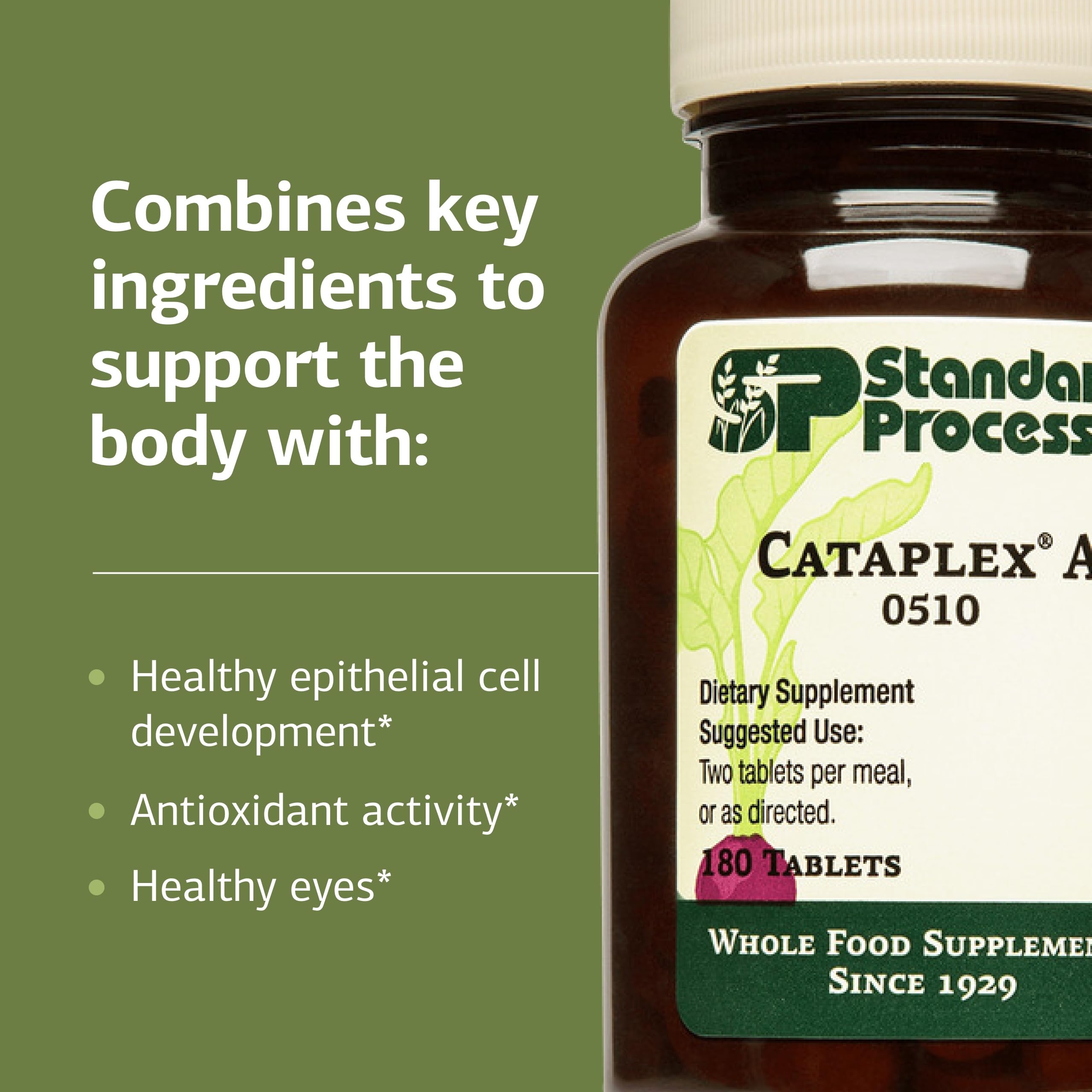 Standard Process Inc. Cataplex A Blended Vitamin Supplement ingredients list