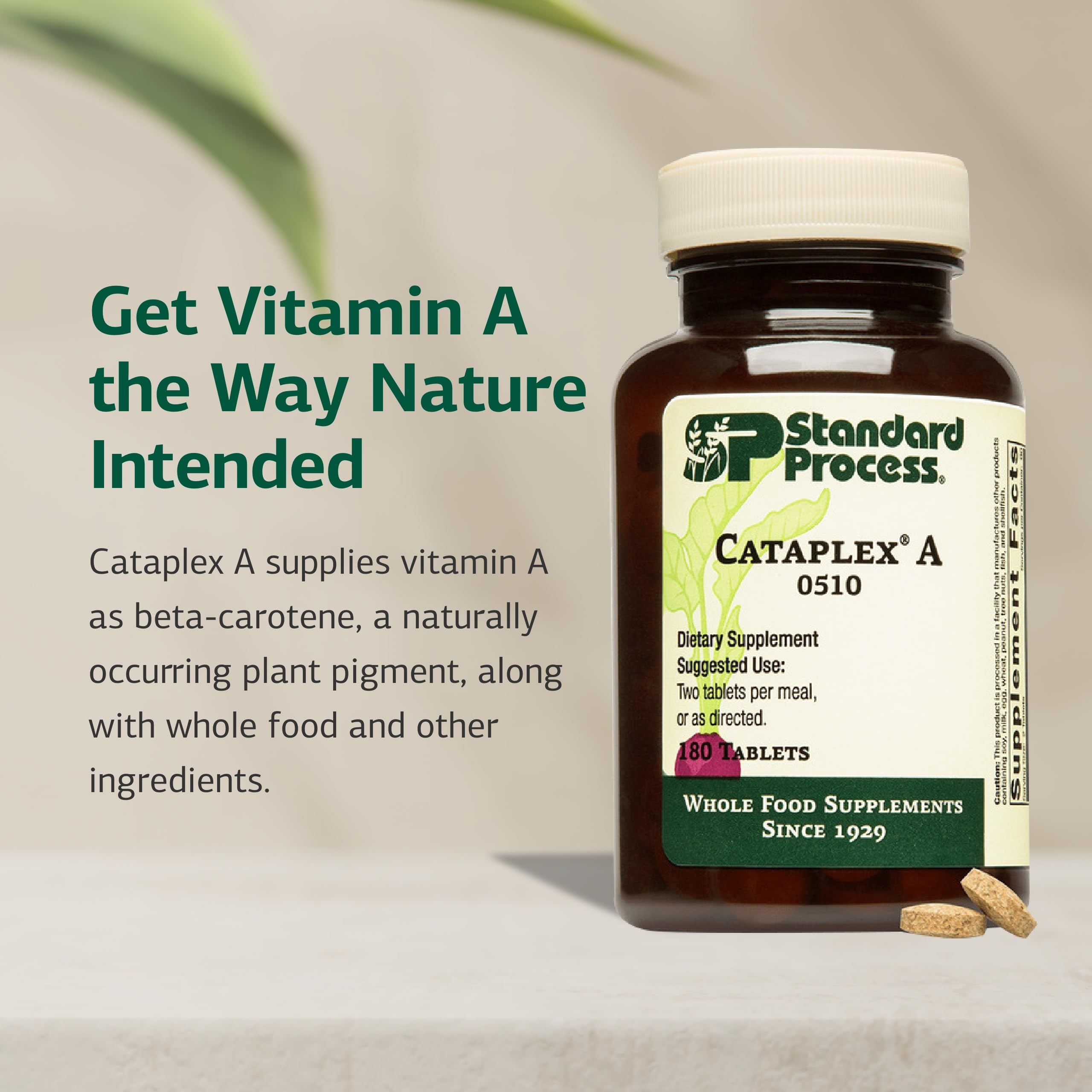 Standard Process Inc. Cataplex A Blended Vitamin Supplement softgel side view