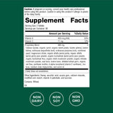 Standard Process Inc. Cataplex A-C Supplement back view with ingredient list