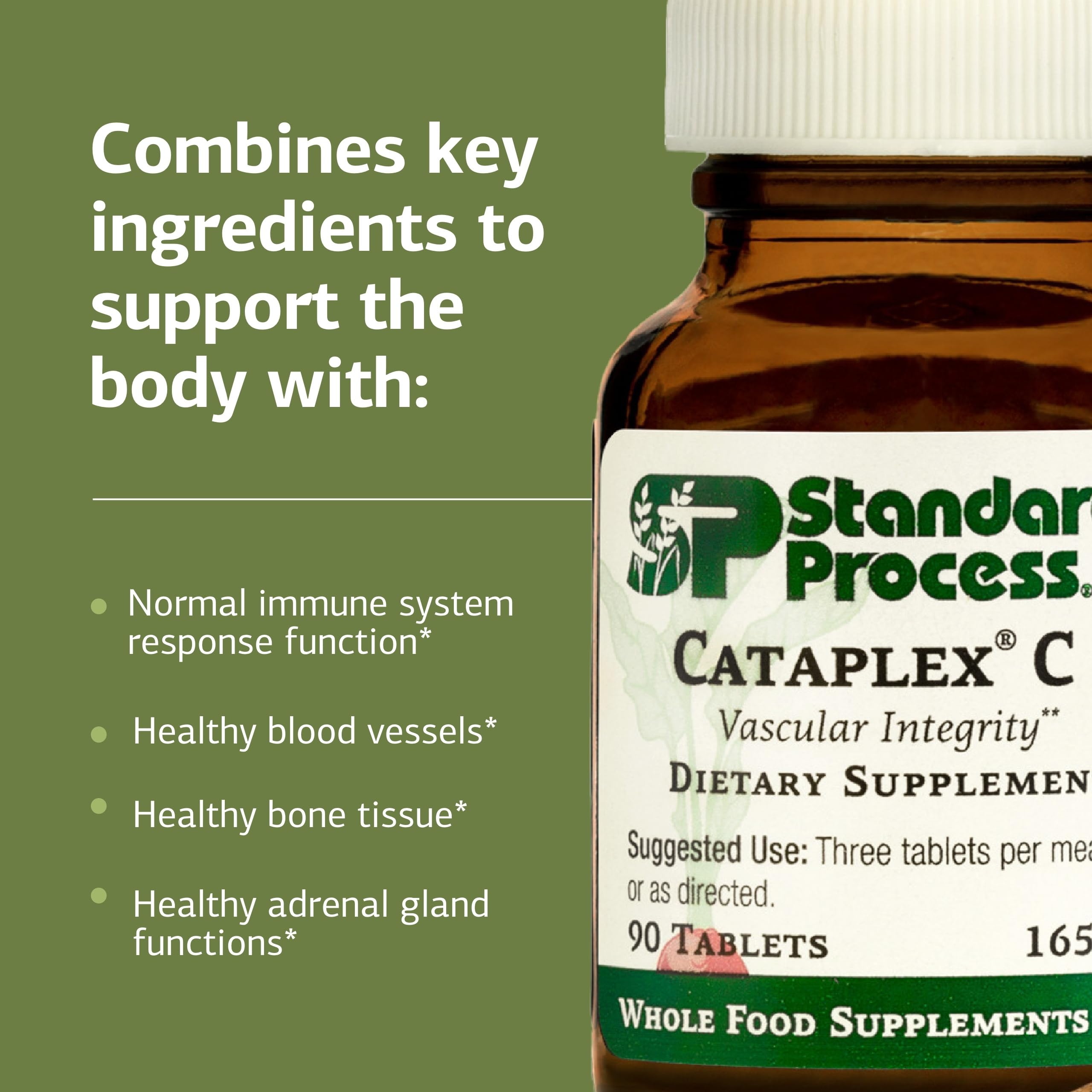 Standard Process Inc. Cataplex C Vitamin C Supplement tablets close-up