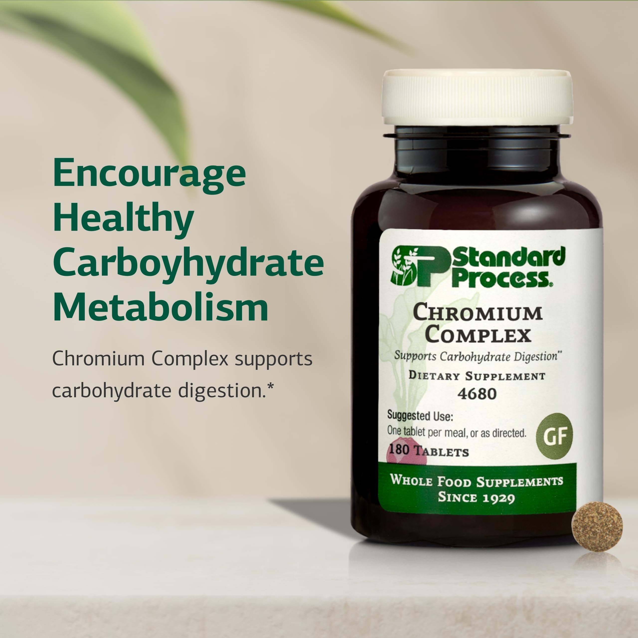 Standard Process Inc. Chromium Complex 180 Tablets packaging