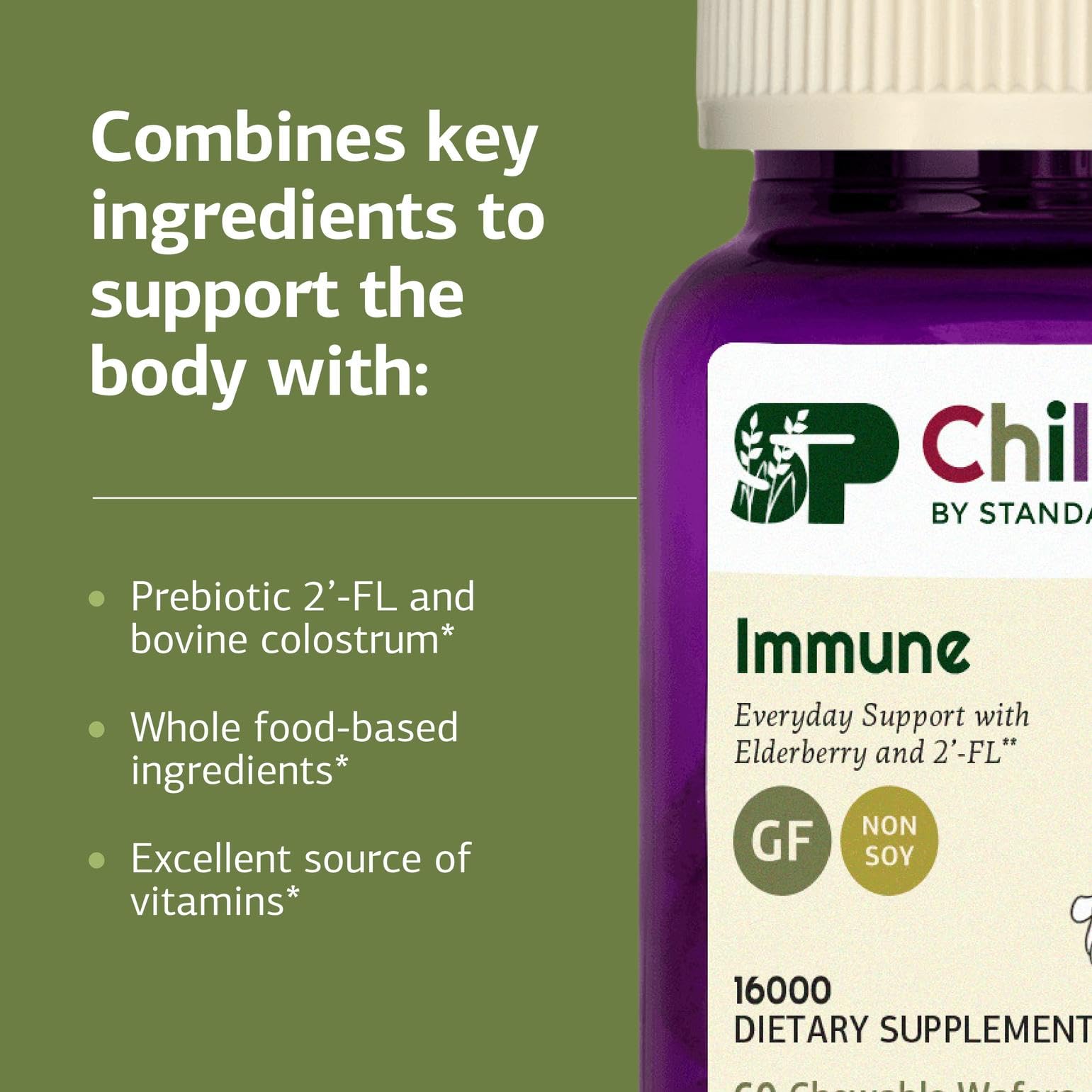 Standard Process Inc. Kids Chewable Multivitamin with fruits background