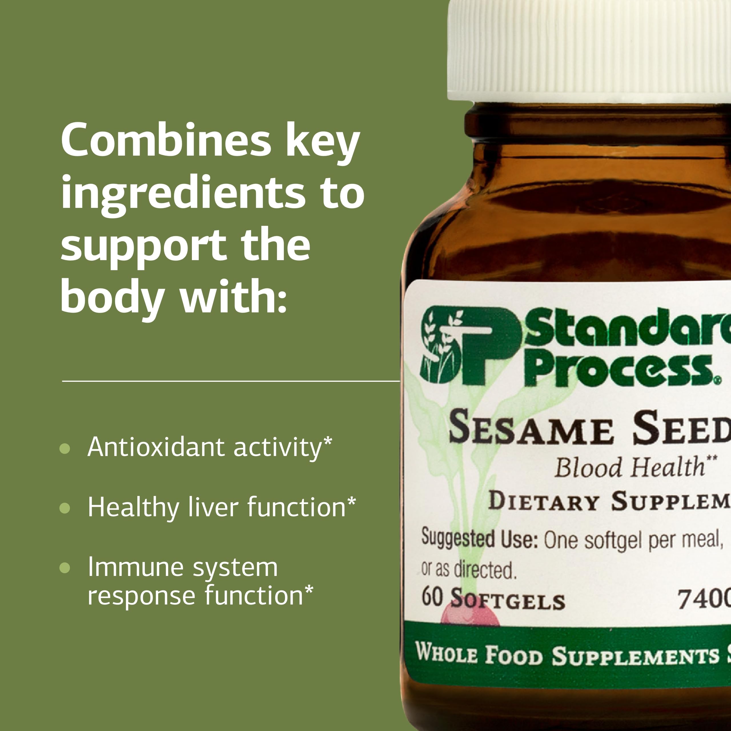 Standard Process Inc. Sesame Seed Oil Supplement packaging