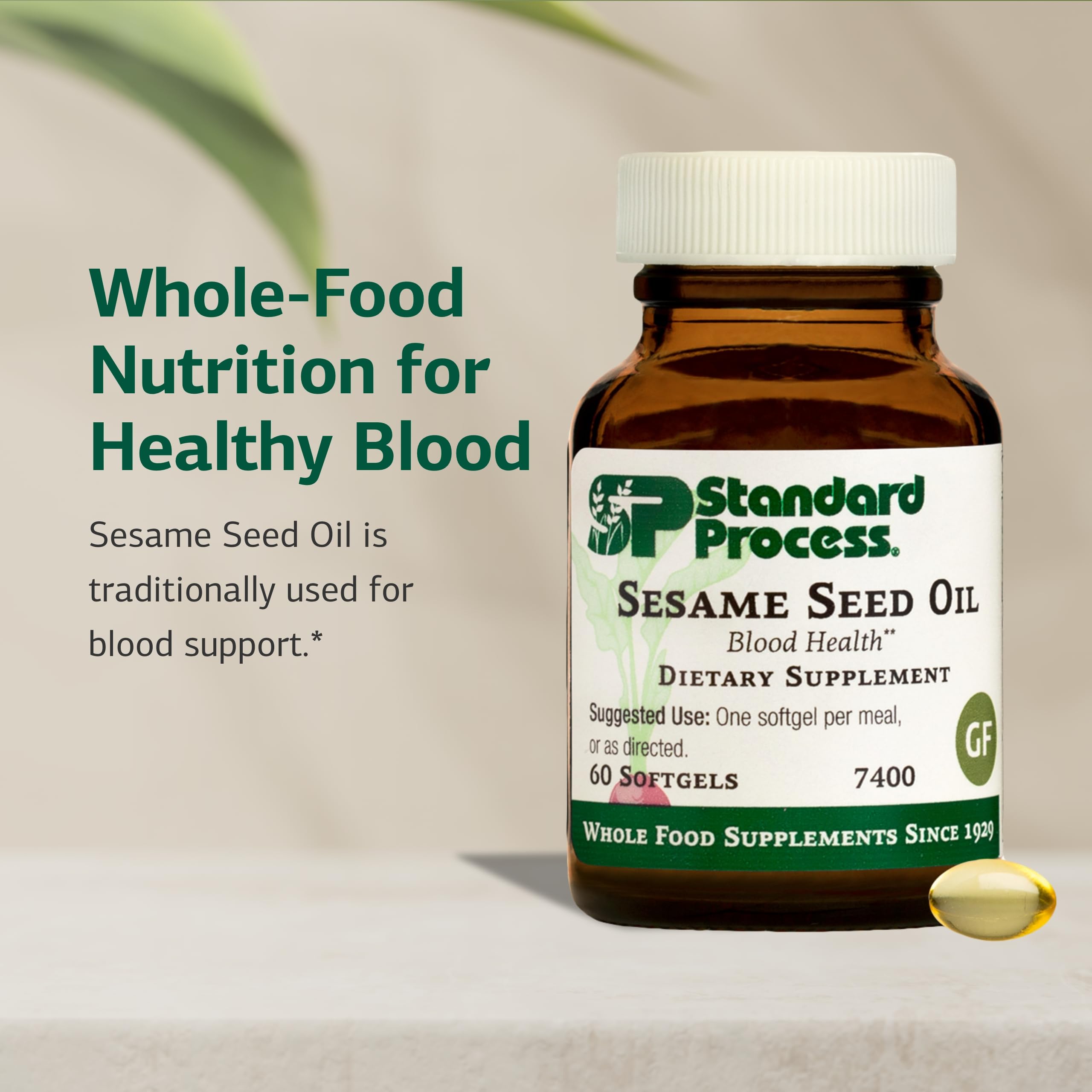 Standard Process Inc. Sesame Seed Oil Supplement side view