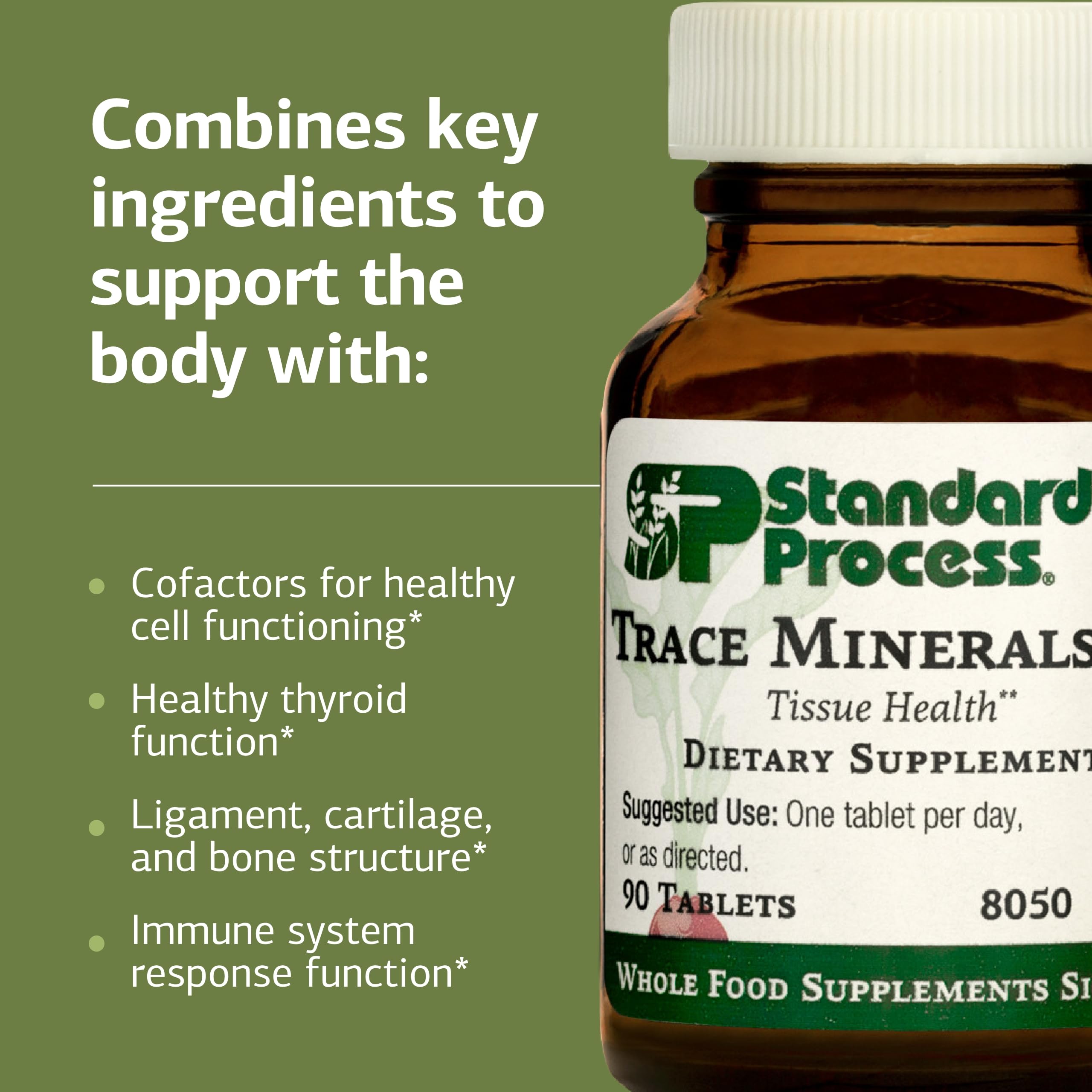 Standard Process Inc. Trace Minerals-B12 Supplement ingredients list