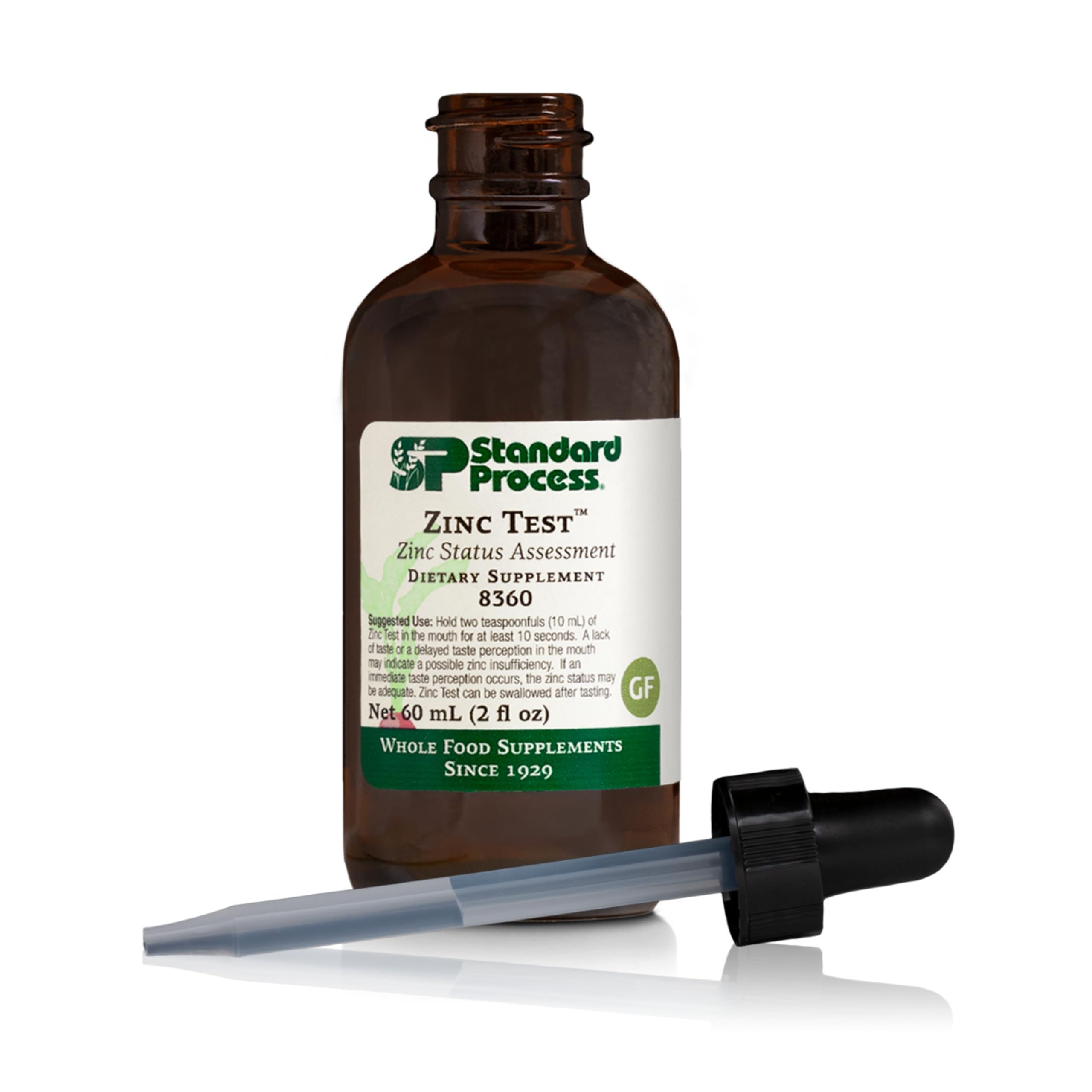Standard Process Inc. Zinc Test 12 Capsules front view