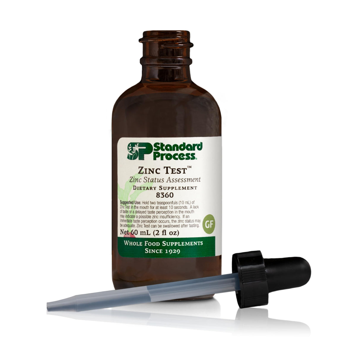 Standard Process Inc. Zinc Test 12 Capsules front view