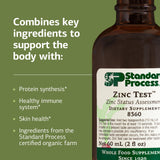 Standard Process Inc. Zinc Test ingredients list