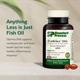 Standard Process Olprima DHA Omega-3 Supplement capsule close-up