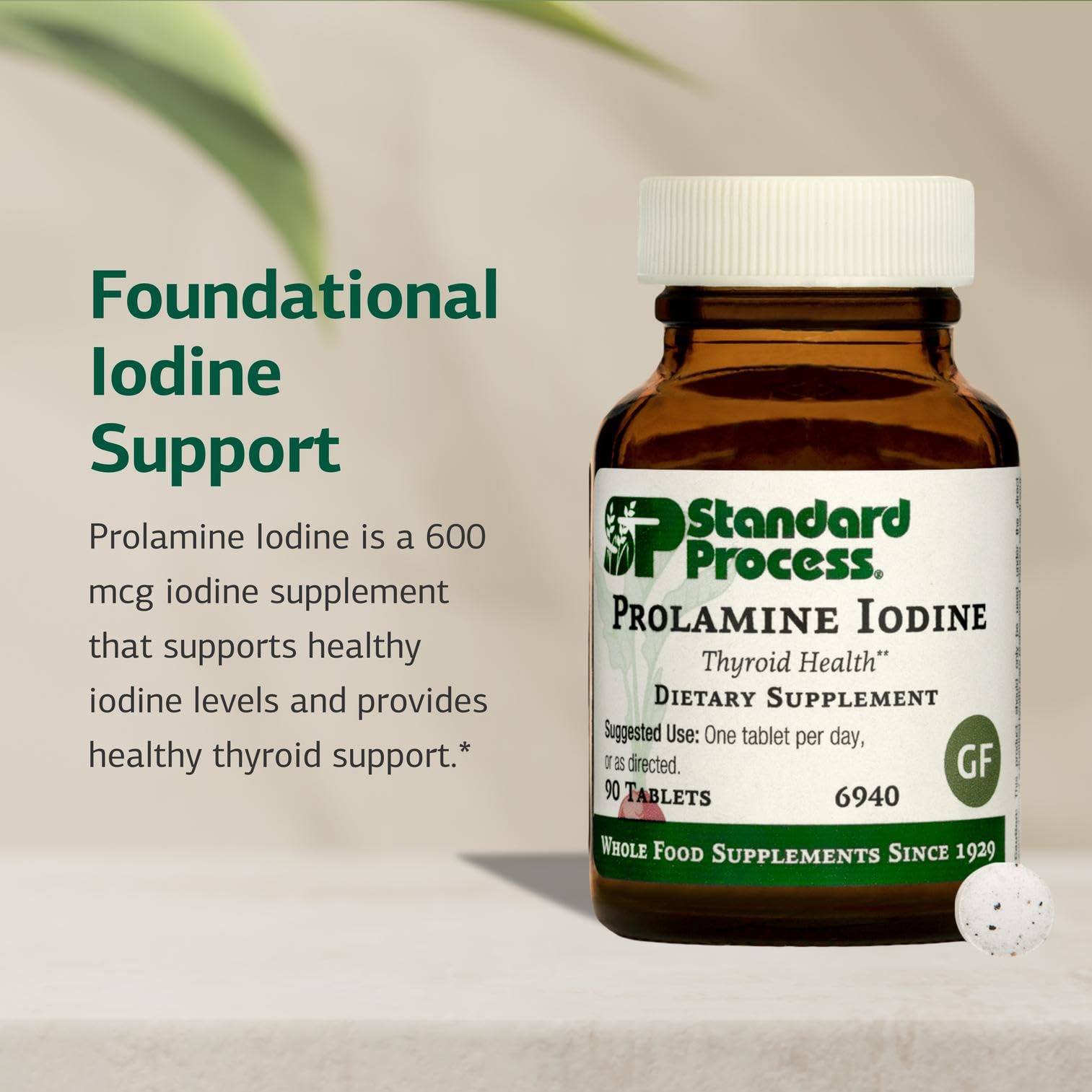 Standard Process Prolamine Iodine Supplement side view