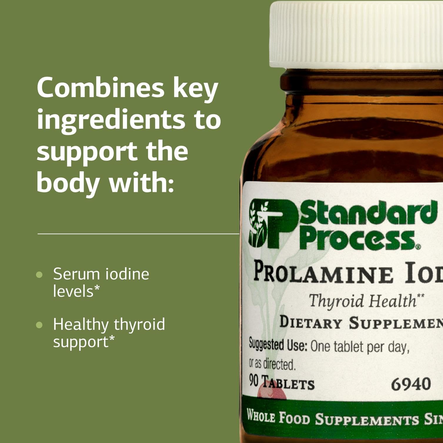 Standard Process Prolamine Iodine Supplement tablet close-up