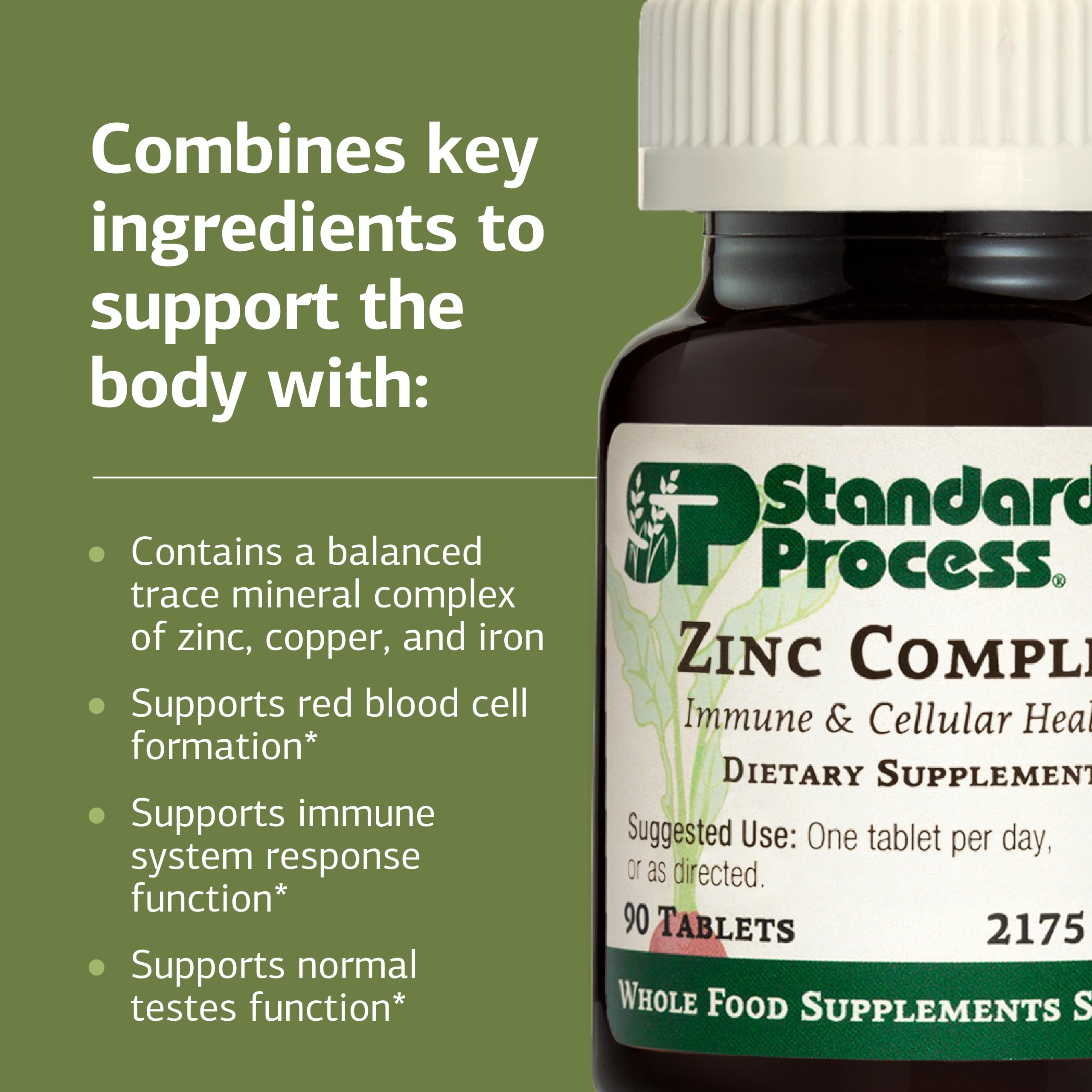 Standard Process Zinc Complex Supplement in packaging