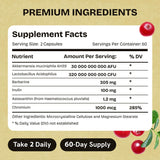 Stanis Labs Akkermansia Probiotic Supplement on a wooden table