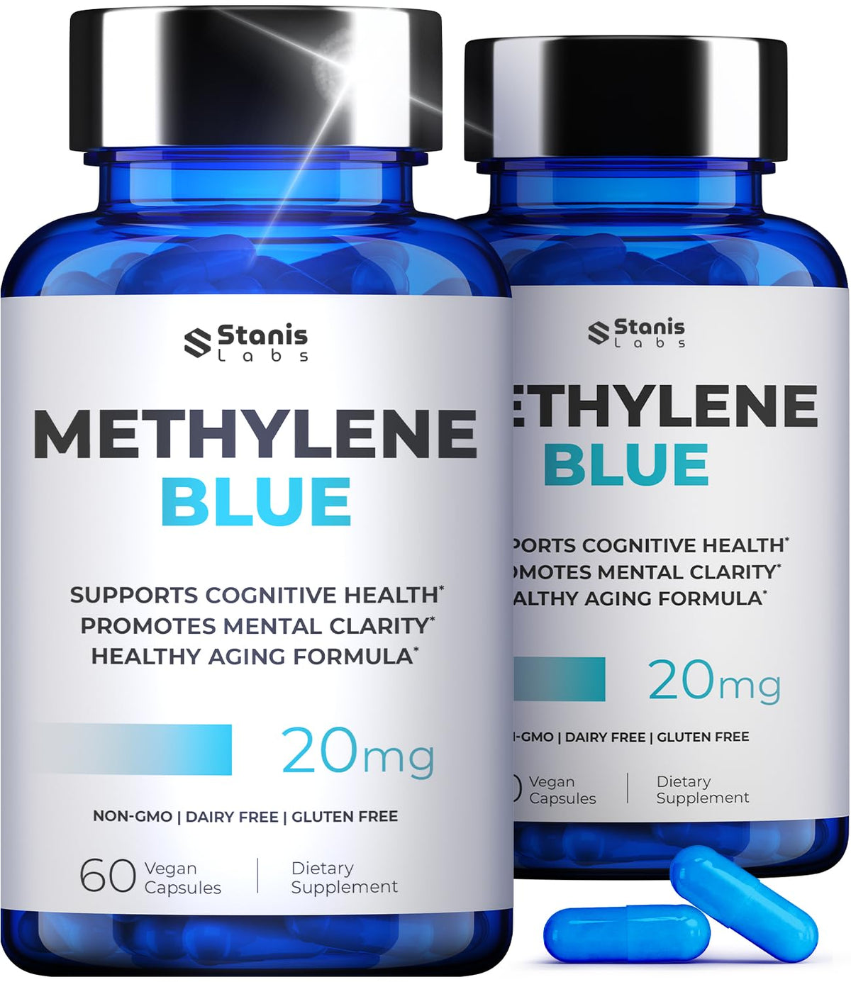 Stanis Labs Methylene Blue Capsules 2% front view