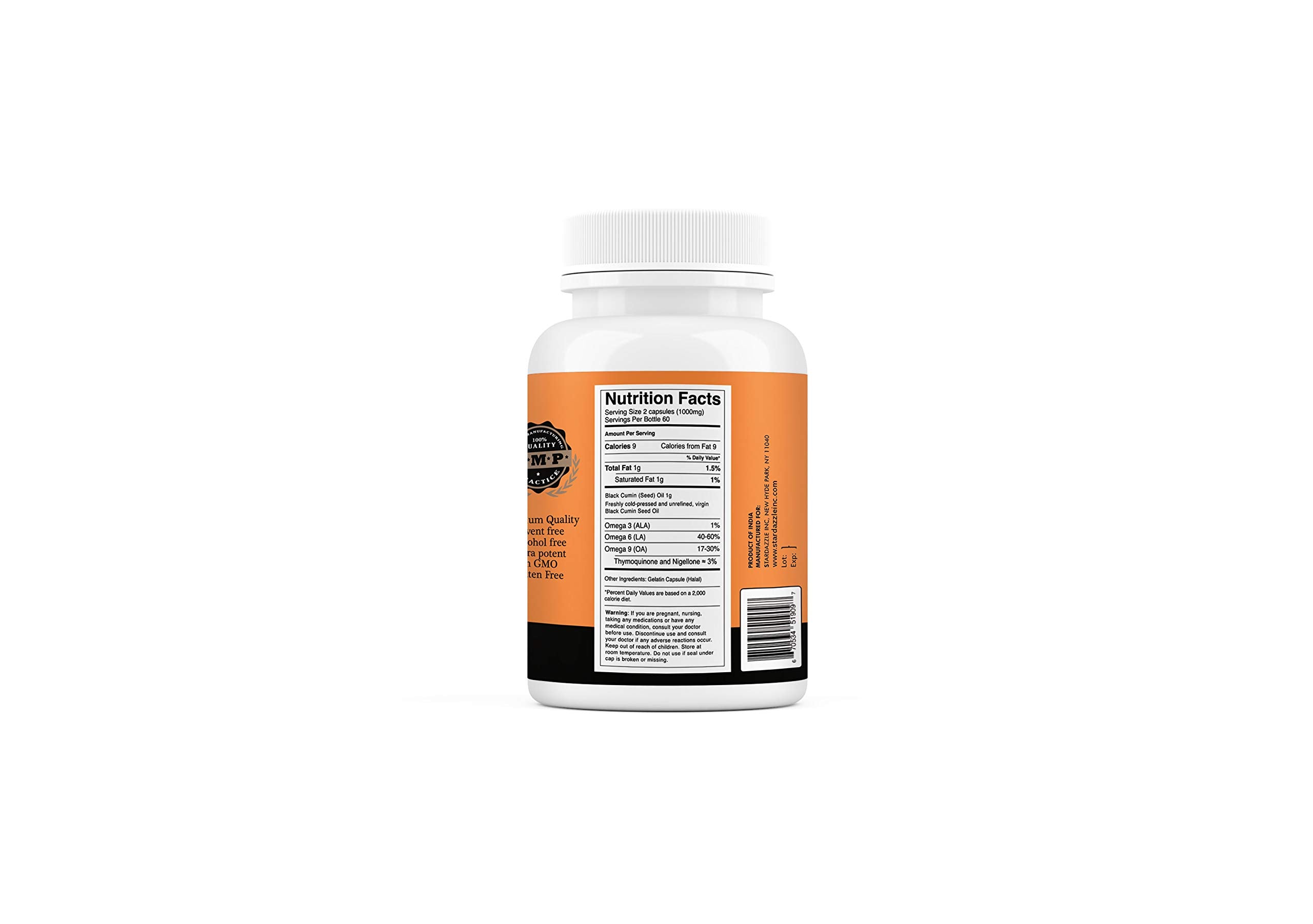 StarDunes Black Seed Oil Softgel Capsules packaging