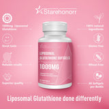 Starehonorr Liposomal Glutathione Softgels back view with ingredient list